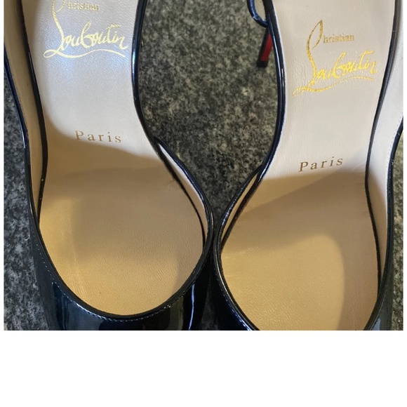 Black Christian Louboutin 36.5 Iriza 85mm barely used! - Picture 7 of 15